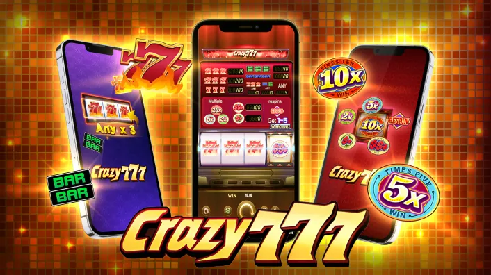 Classic slot machine with coins